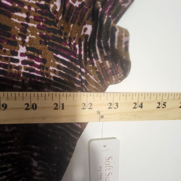 Soft Surroundings Caity Maxi Dress Faux Wrap Stretch Abstract Paisley 2X - Picture 10 of 12